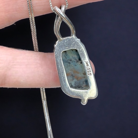 🌺Unique Sarda Sterling & Agate Necklace - Picture 13 of 14